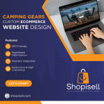 Design del sito web e-commerce di Camping Gears